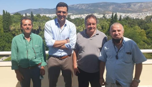 Συνάντηση εργασίας Δημάρχου Η.Ν. Κάσου Μιχάλη Ερωτόκριτου με τον Υπουργό Τουρισμού Βασίλη Κικίλια